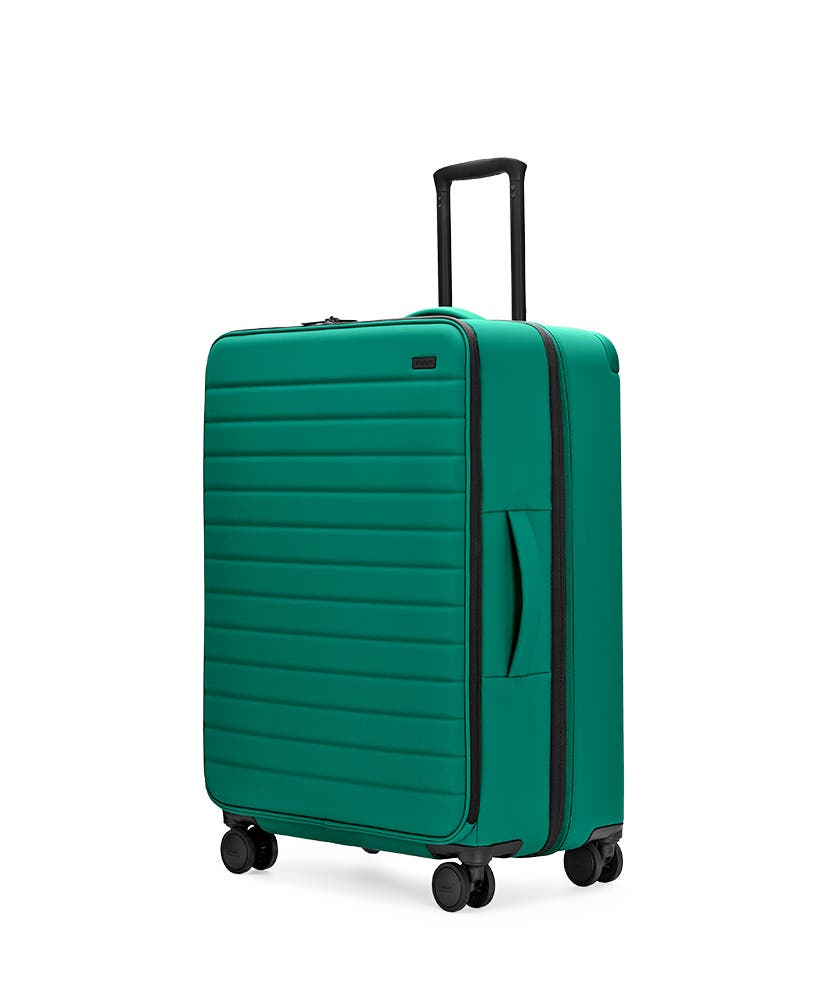 large green suitcase