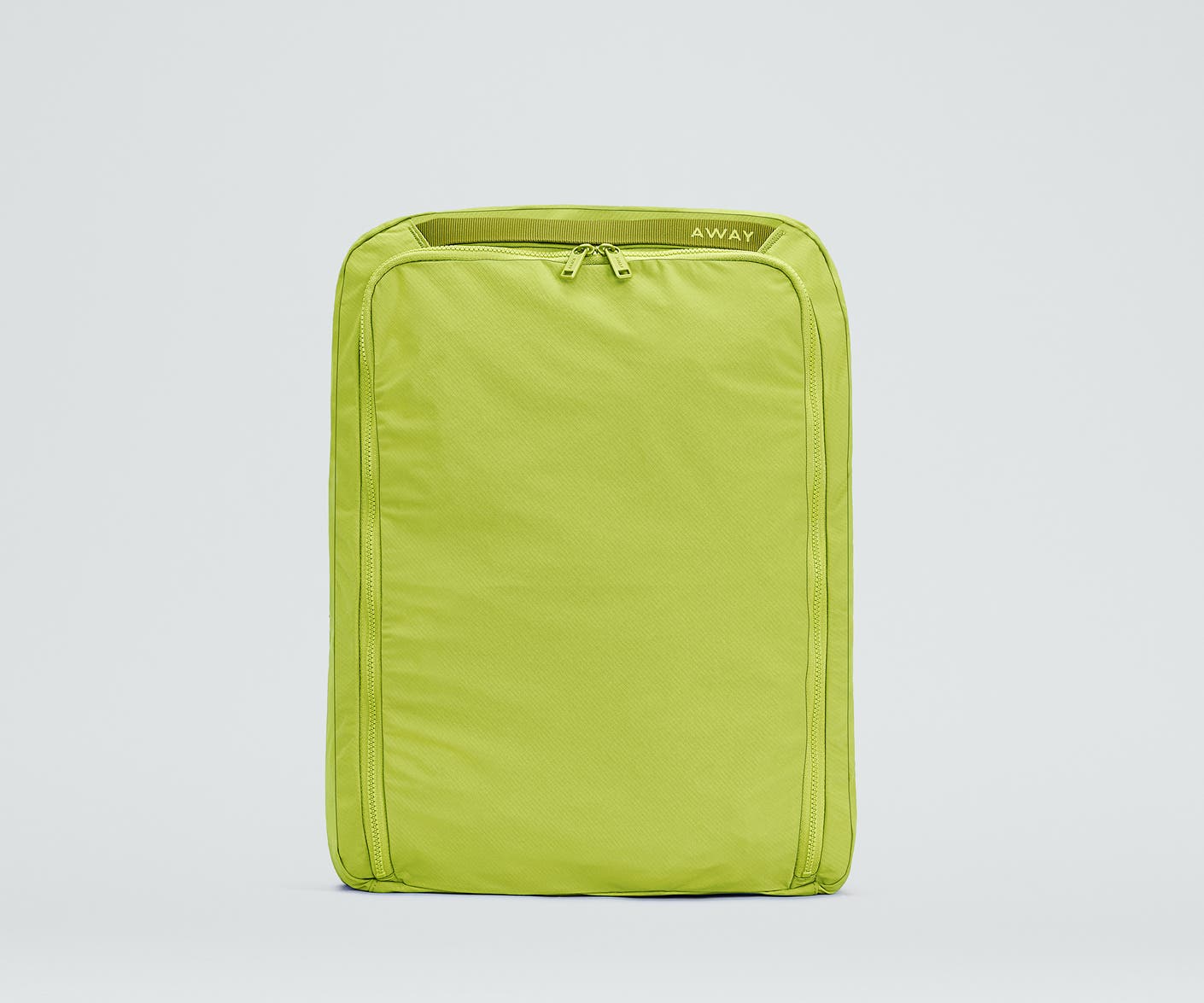 Front view of the For All Routes XL Organizational Cube in Atomic Celery