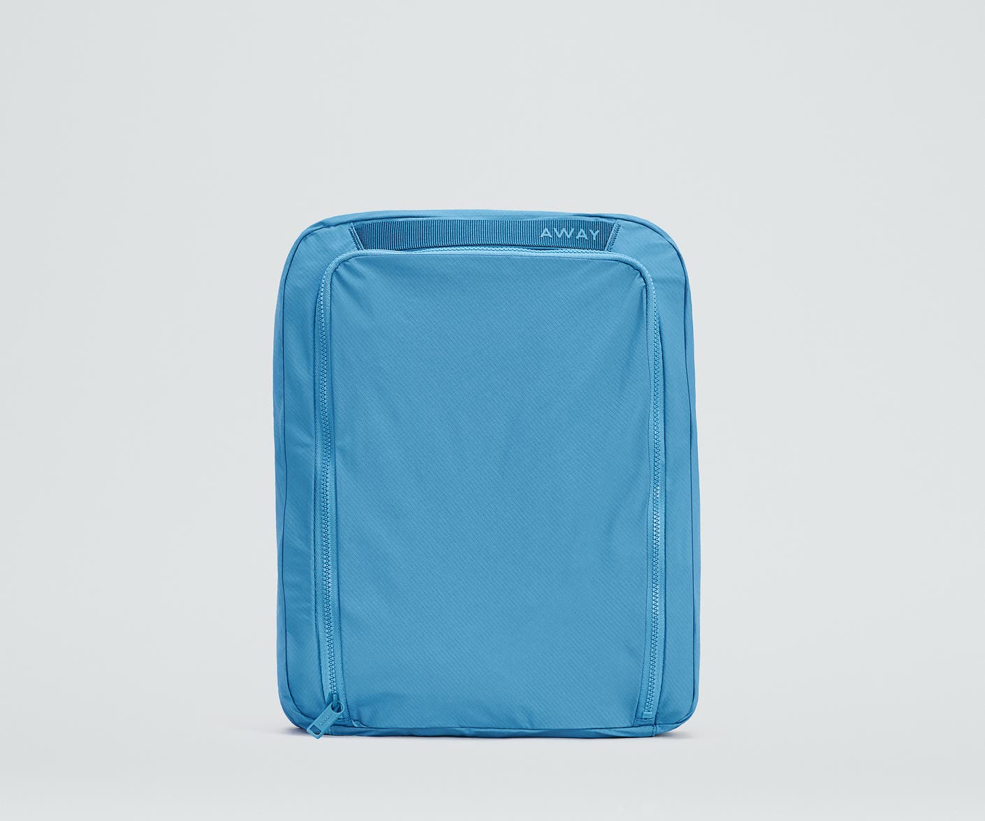 Front view of the For All Routes Large Organizational Cube in Vivid Blue