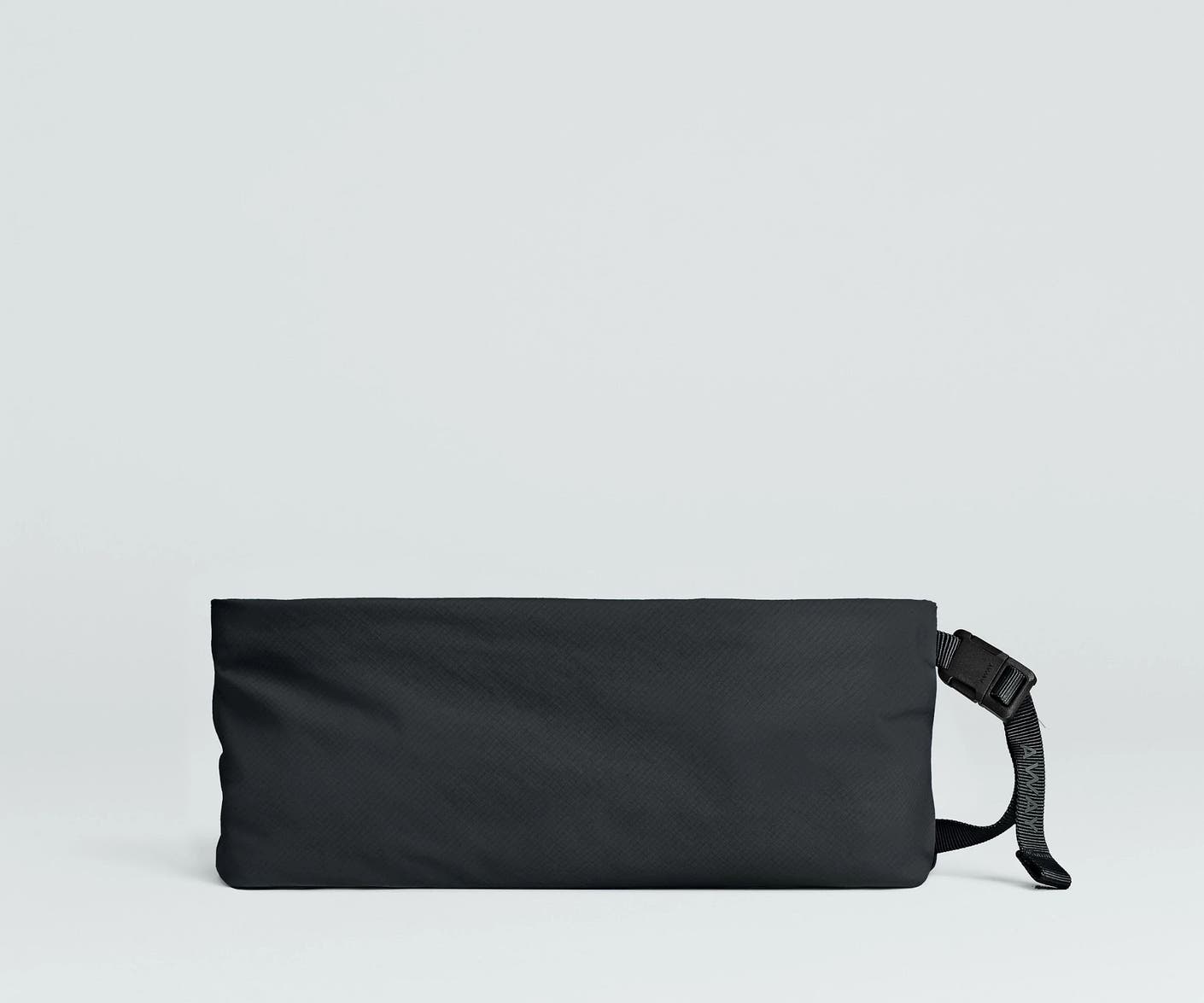 Front view of the Away For All Routes Medium Pouch in black