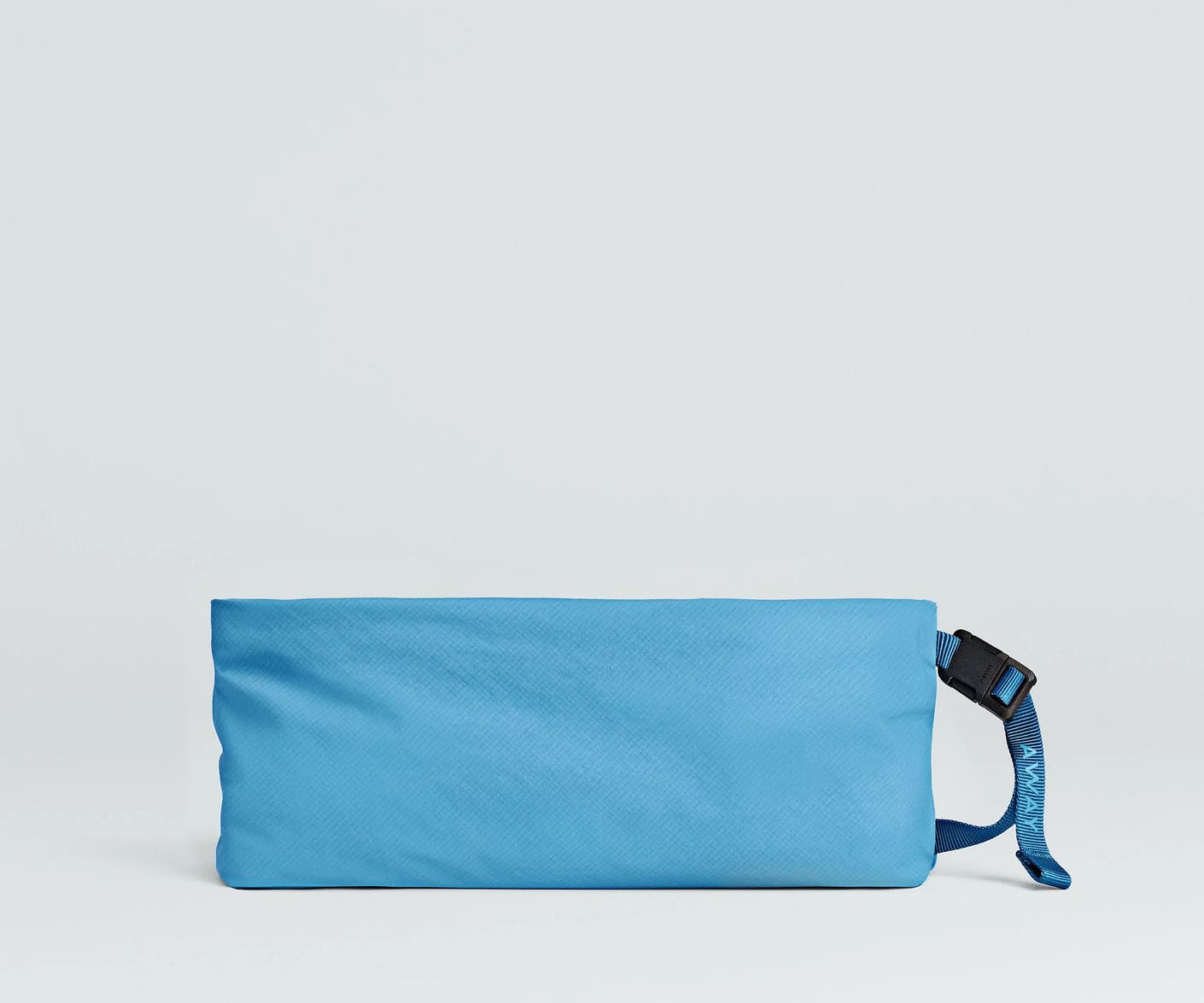 Front view of the Away For All Routes Medium Pouch in blue
