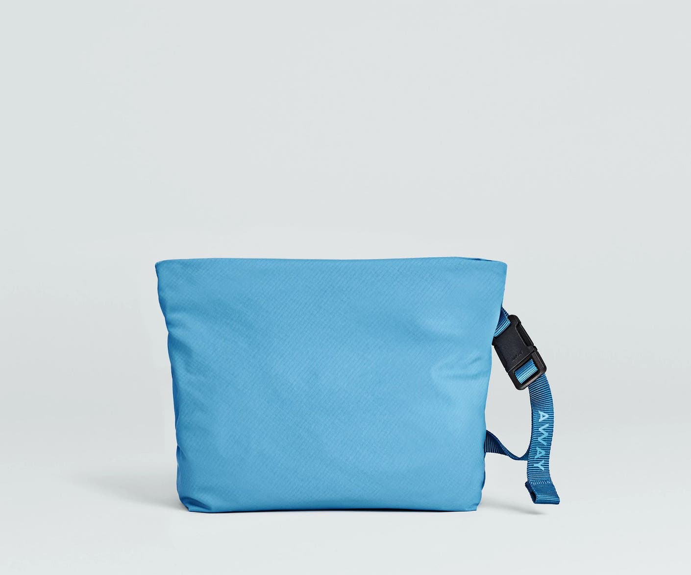 Front view of the Away For All Routes Small Pouch in blue