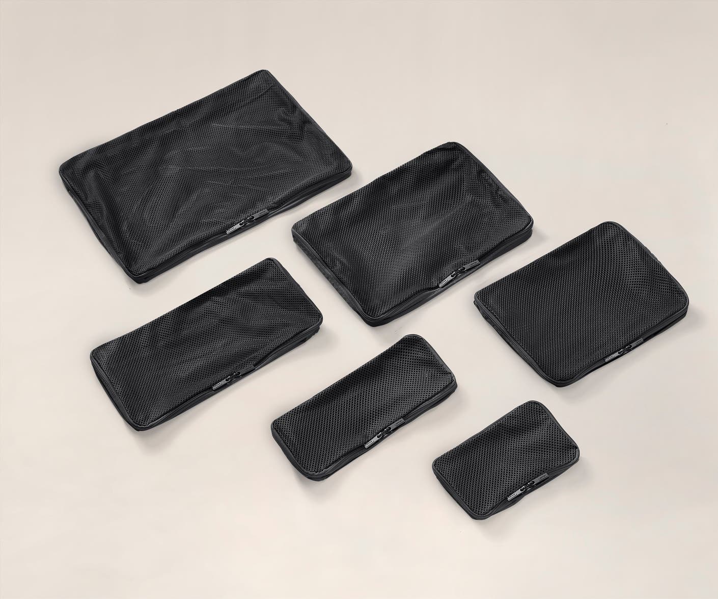 The Insider Packing Cubes Set of Six in Black