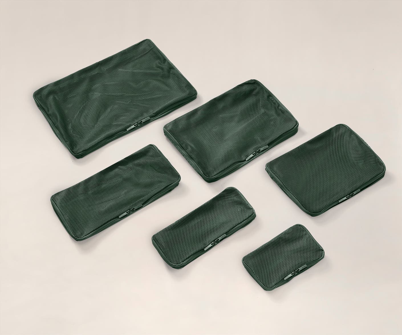 The Insider Packing Cubes Set of Six in Green